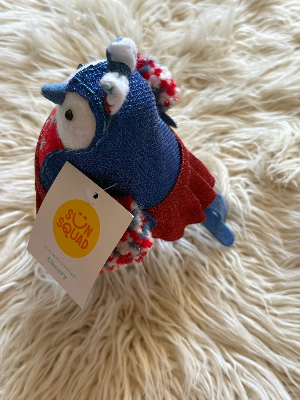 Target Sun Squad Featherly Friends Plush Bird STARLA Decor USA Patriotic Figure